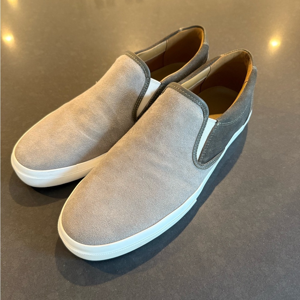 Greats Gray Loafers Slip-Ons Minimalist Design